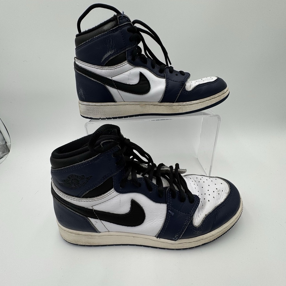 Nike Air Jordan 1 High OG Sneaker Midnight Navy Big Kids 6.5 Youth FD1437-401